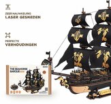 3D Houten Bouwpakket "The Seahorse Barque"