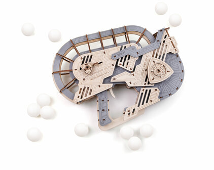 3D Houten Bouwpakket &quot;Ping Pong Gun&quot;