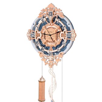 3D Houten Bouwpakket &quot;Romantic Notes Wandklok&quot;