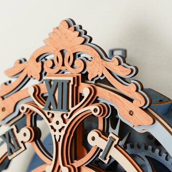 3D Houten Bouwpakket &quot;Romantic Notes Wandklok&quot;