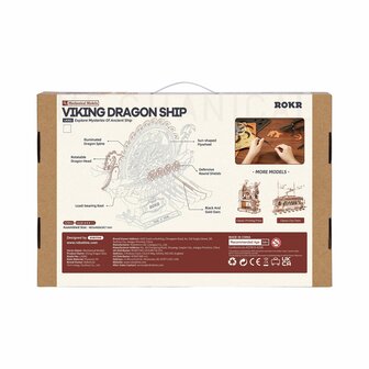 3D Houten Bouwpakket &quot;Viking Dragon Ship&quot;