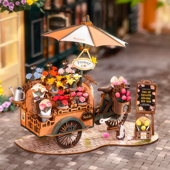 3D Houten Bouwpakket &quot;Blossom Cart&quot;