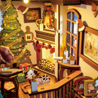 Boekensteun Bouwpakket &quot;Christmas Indoor Scenery&quot;
