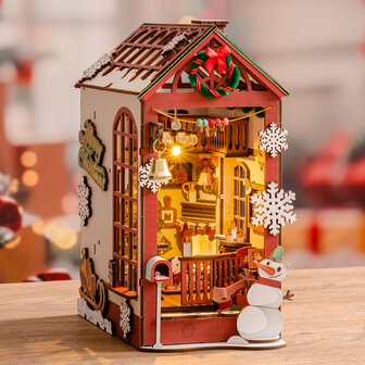 Boekensteun Bouwpakket &quot;Christmas Indoor Scenery&quot;