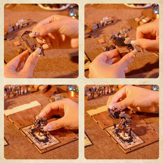 Boekensteun Bouwpakket "Violin Detective Agency"