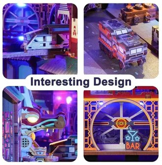 Boekensteun Bouwpakket "Cyber City"