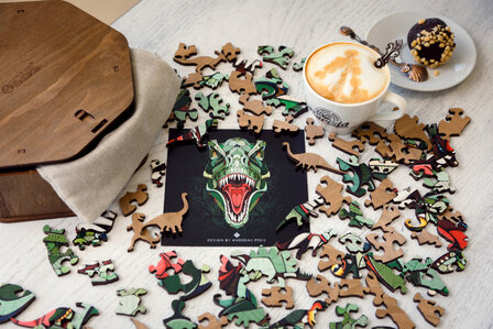 Houten Legpuzzel "T-Rex"