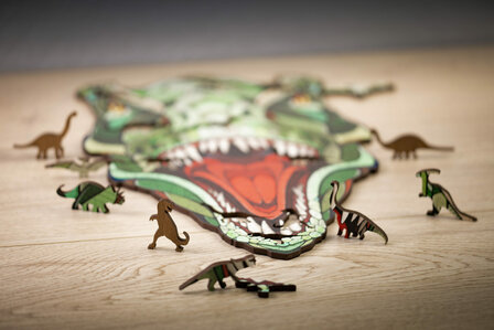 Houten Legpuzzel "T-Rex"