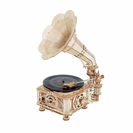 3D Houten Bouwpakket "Classic Gramophone"