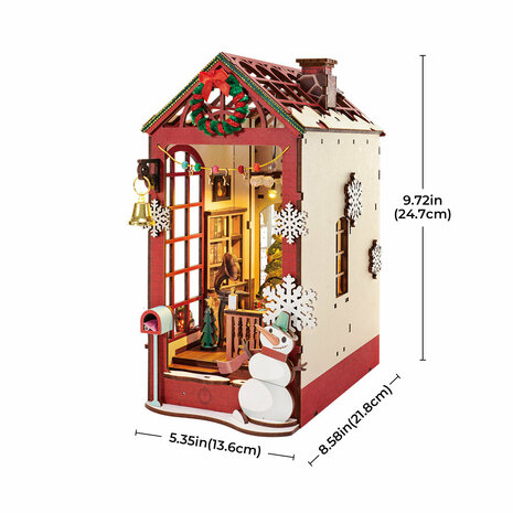Boekensteun Bouwpakket "Christmas Indoor Scenery"