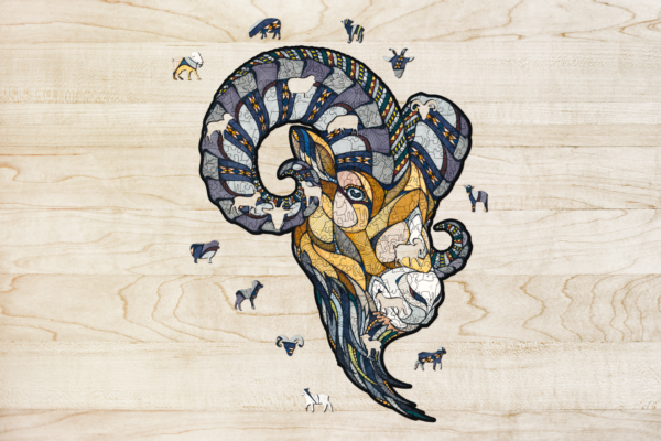 Houten Legpuzzel "Ram"