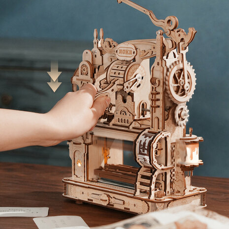 3D Houten Bouwpakket "Classic Printing Press"