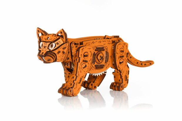 3D Houten Bouwpakket "Kitten Ginger"
