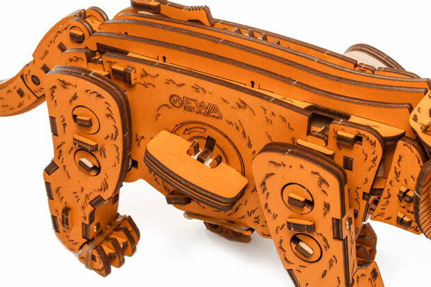 3D Houten Bouwpakket "Kitten Ginger"