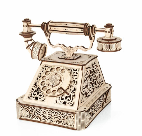 3D Houten Bouwpakket "Retro Telephone"