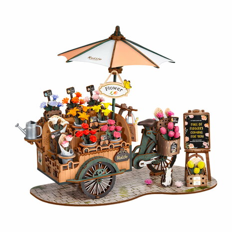 3D Houten Bouwpakket "Blossom Cart"