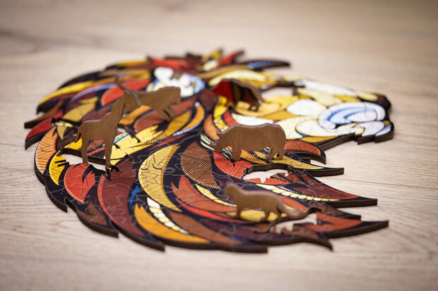 Houten Legpuzzel "Lion"