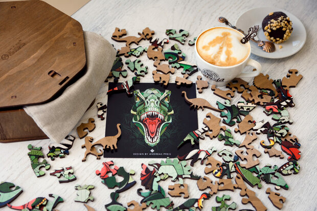 Houten Legpuzzel "T-Rex"