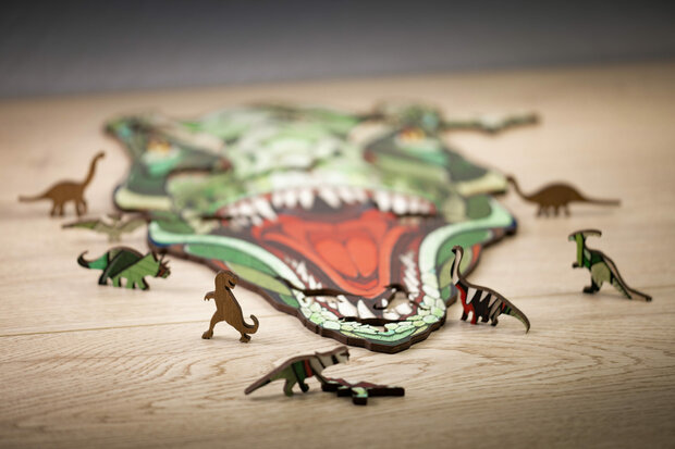 Houten Legpuzzel "T-Rex"