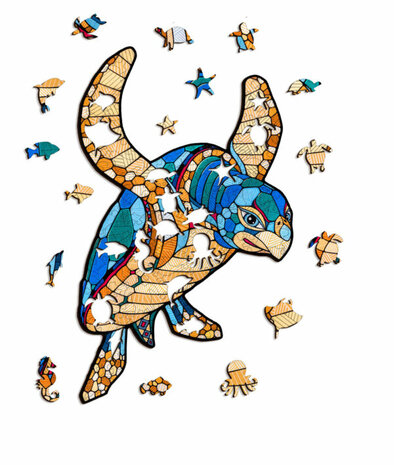 Houten Legpuzzel "Schildpad"